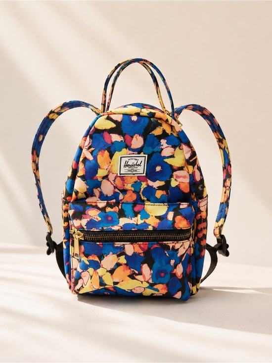 Herschel Supply Co. Handbags - Herschel Y2K Mini Floral Backpack Multicolor Abstract Print Gold Hardware Indie